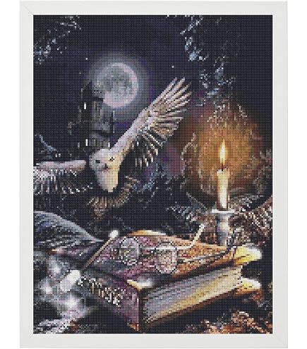 DIAMOND ART CLUB Hogwarts Crest - Kit De Pintura De Diamantes Fine Oddities, Divertidas Manualidades Para Adultos, Lienzo Cuadrado De Diamante, 17 X 24 Pulgadas