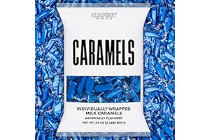 Candy Envy - Individually Wrapped Caramels - Navy Blue Wrapper - 2 Pound Bulk Navy Blue Candy
