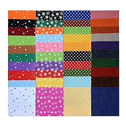 Life Glow DIY Polyester Patterned Felt Fabric