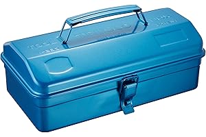 TRUSCO Y-280-B Angle Tool Box, 12.0 x 6.5 x 4.8 inches (304 x 164 x 123 mm), Blue