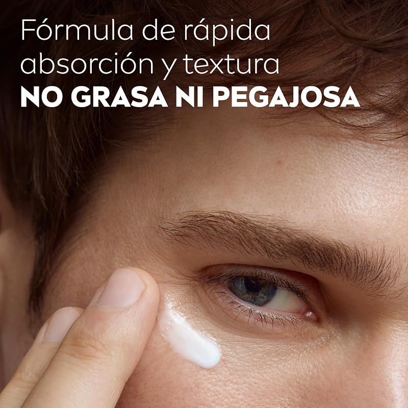Hyaluron Contorno de Ojos Antiedad con Ácido Hialurónico (1 x 15 ml), crema antiarrugas que reafirma la piel, crema de hombre para una piel de aspecto más joven