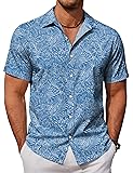 COOFANDY Hawaiian Shirt for Men Tropical Shirts
