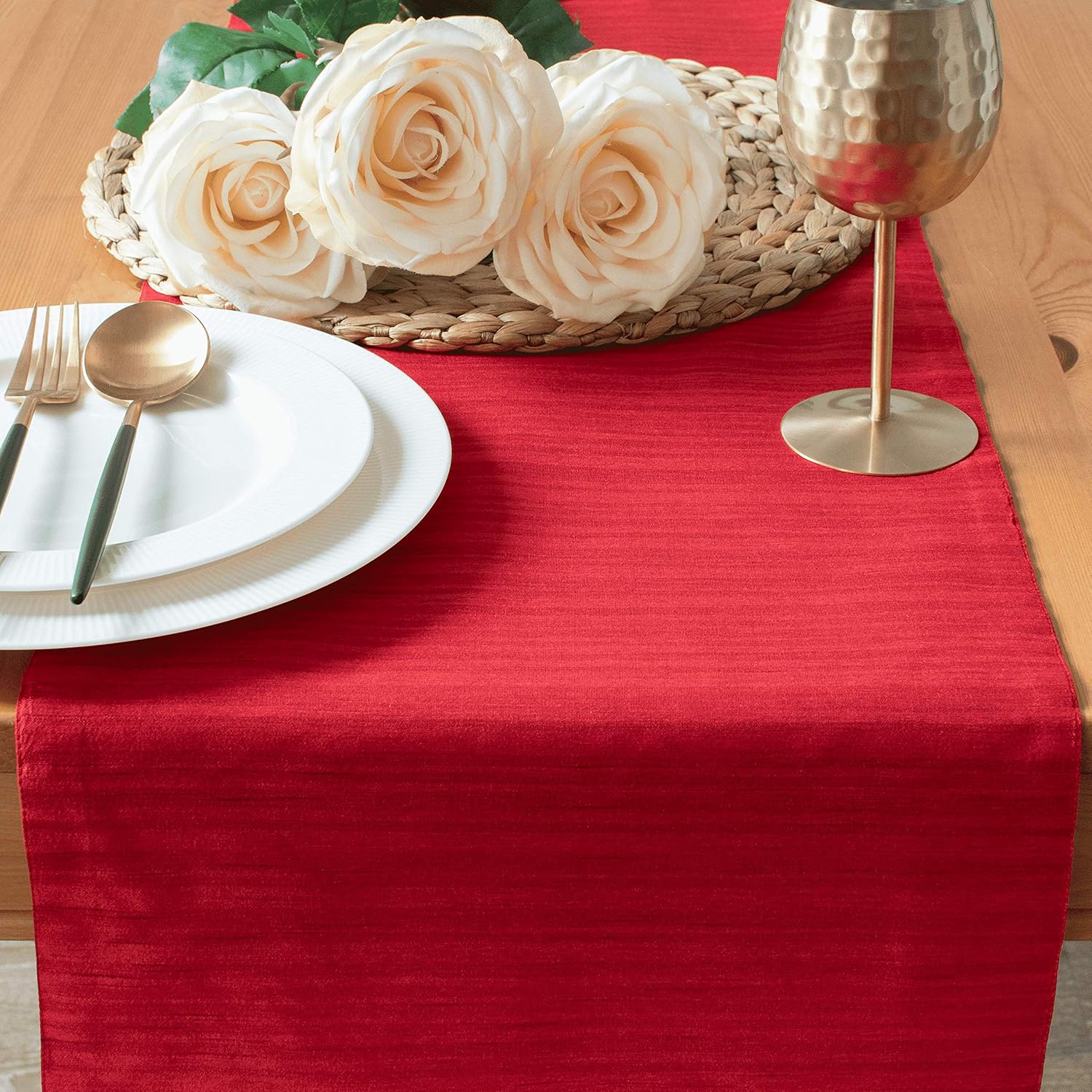 Best red dining room table runner long