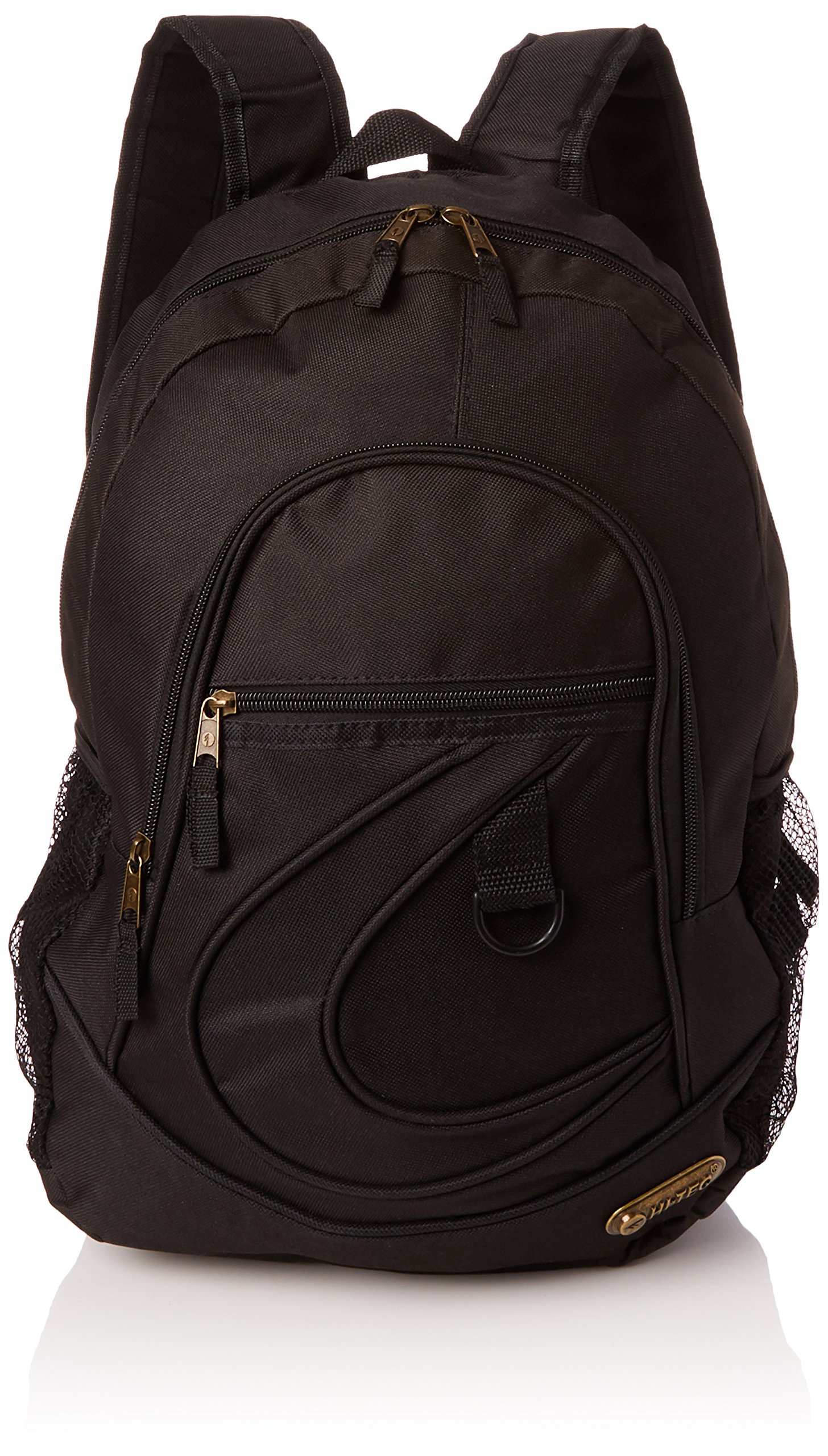 New Unisex Black Hi-Tec Brighton Backpacks With 17.5Lts Capacity. - Black - UK SIZE 1