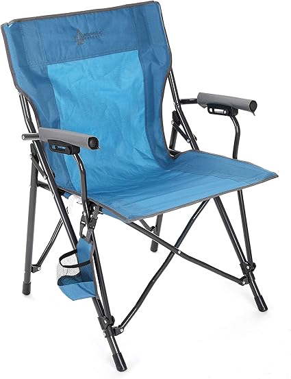 hard arm folding camp chair