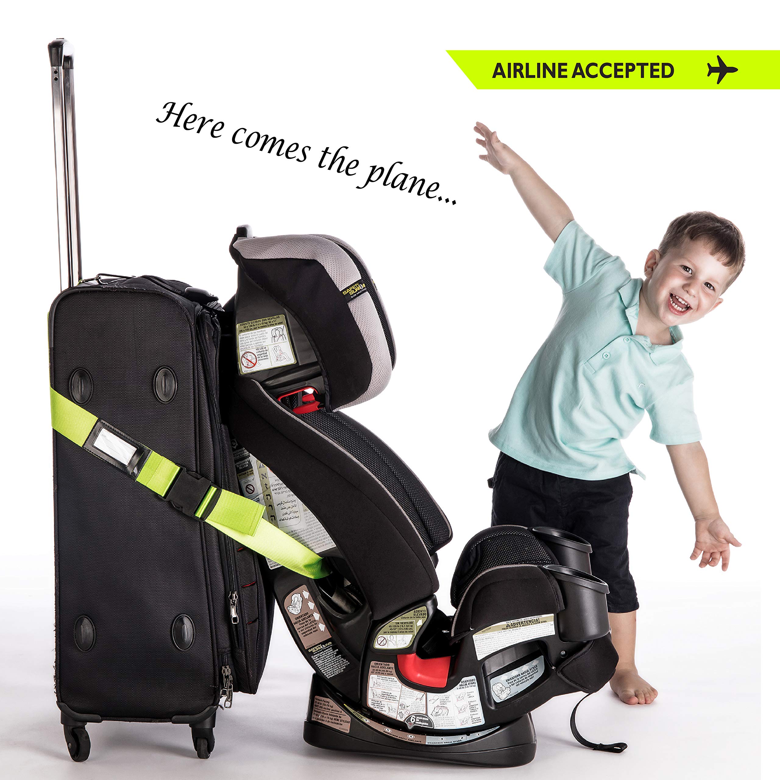 Car Seat Travel Belt to Luggage, Car Seat Travel Strap to Convert