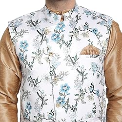 SKAVIJ Men's Kurta Pajama and Jacket
