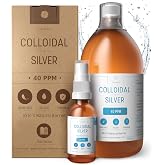 Premium Colloidal Silver ● Optimal Concentration Formula, Smaller Particles, Better Results ● Laboratory Certified ● Liquid Silver Made in EU ● Free Spray Bottle to Fill &amp; Ebook (34 fl oz)