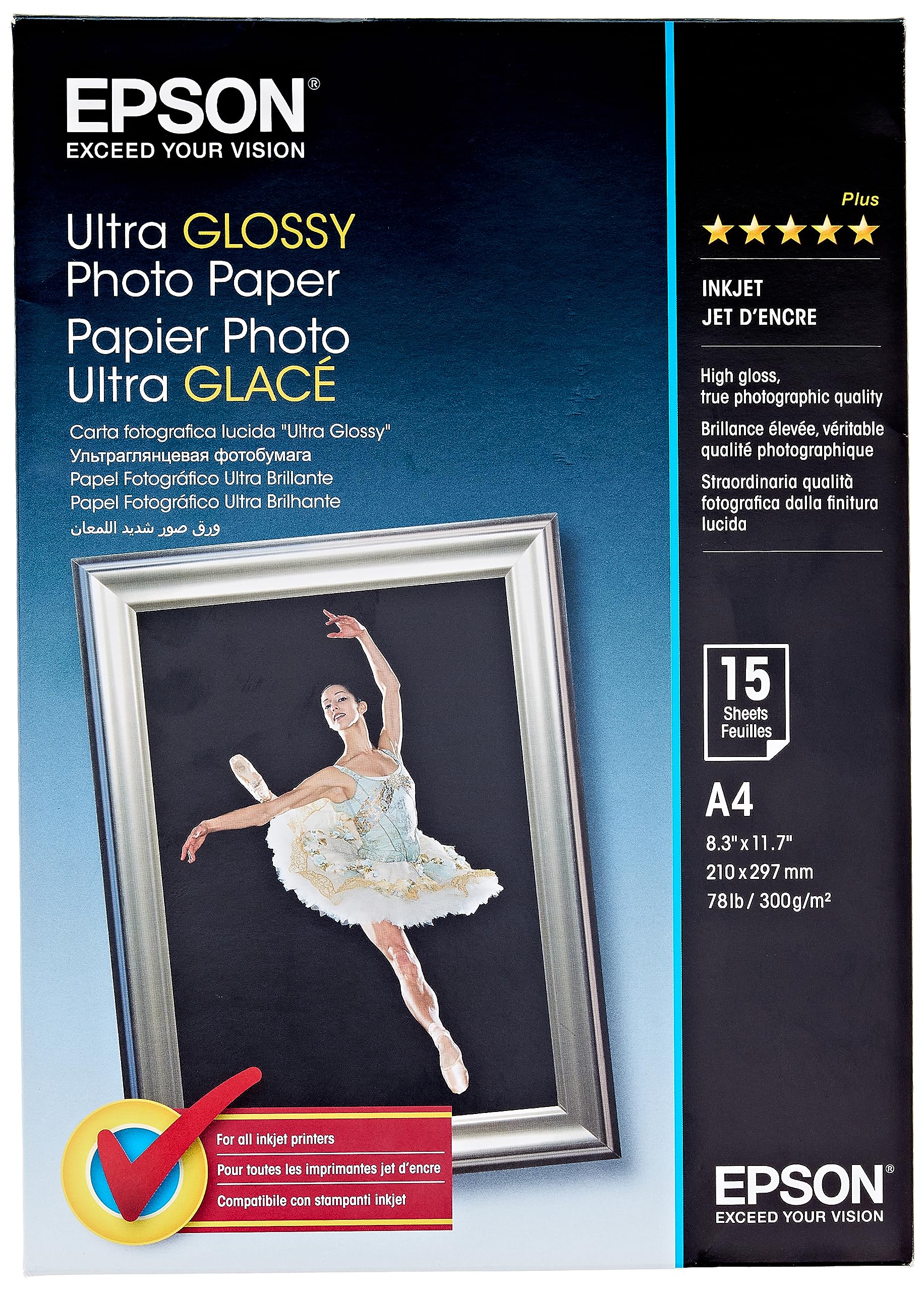 Epson Ultra Glossy Photo Paper A4 (210 x 297 mm) - 15 sheet(s)