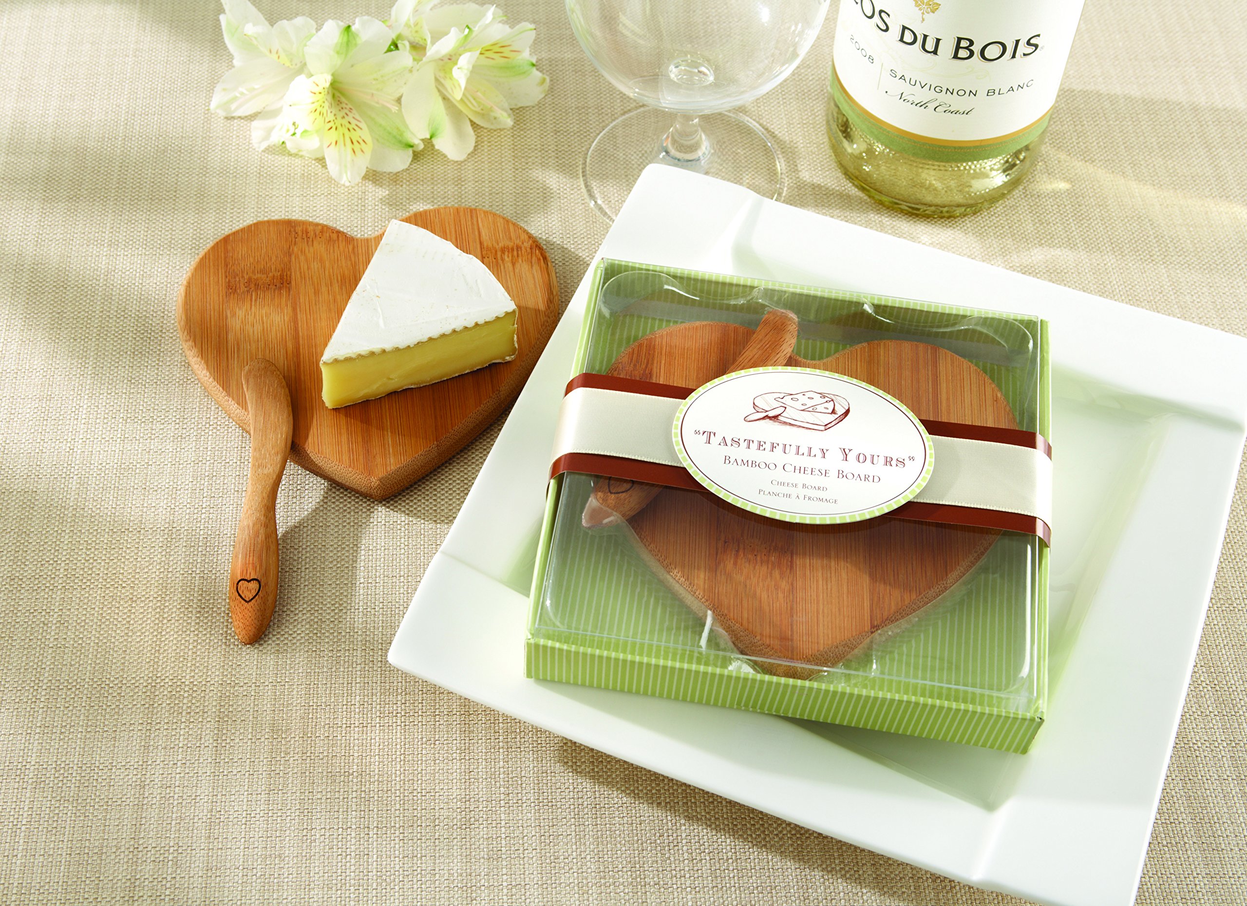Heart Bamboo Cheese Board