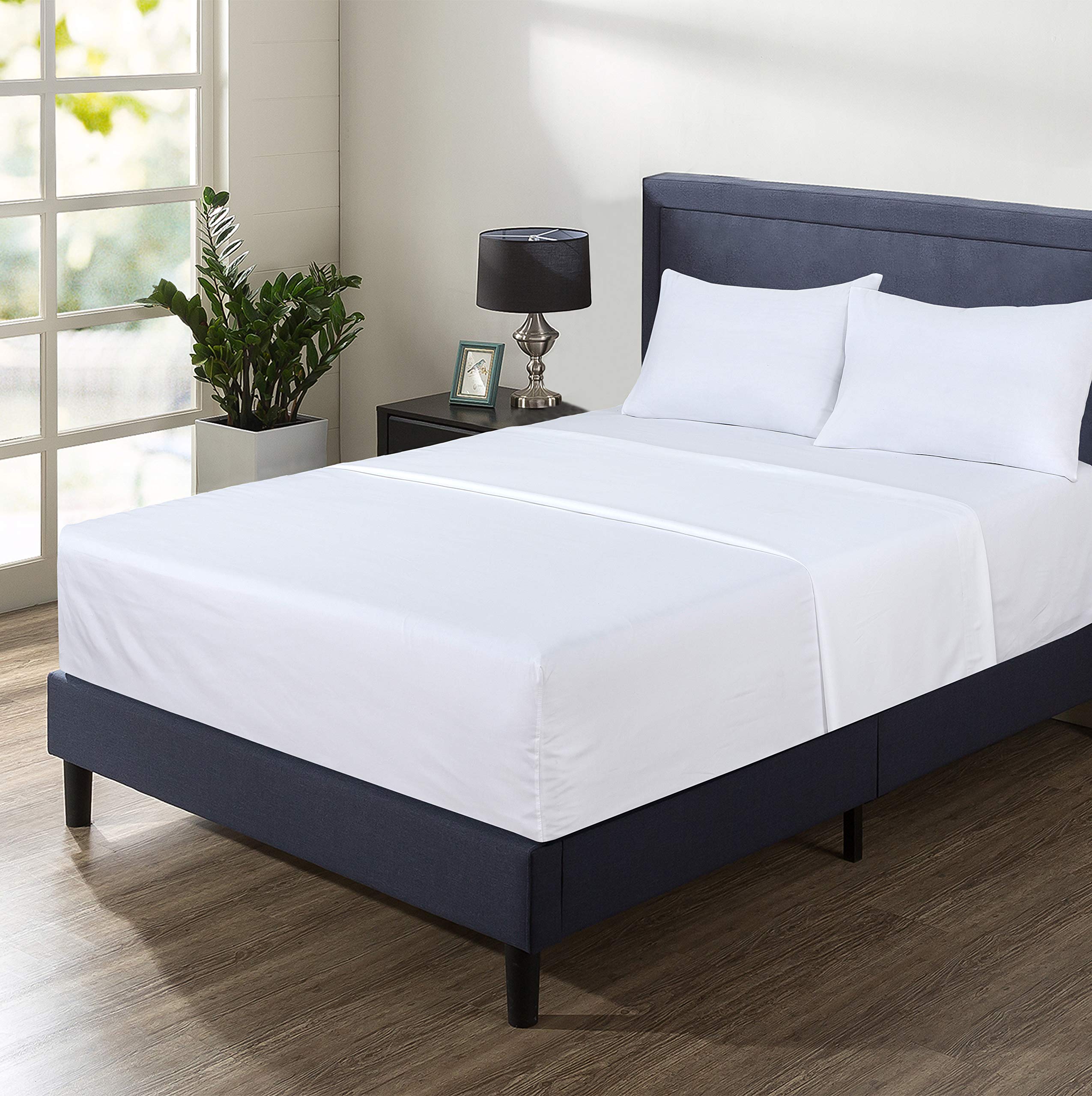 AUSA Luxurious, Comfy & Soft Combed Cotton 2x Cot Bed Fitted Sheet (Pack of 2) (White, Cot Bed (70cmx140cm))