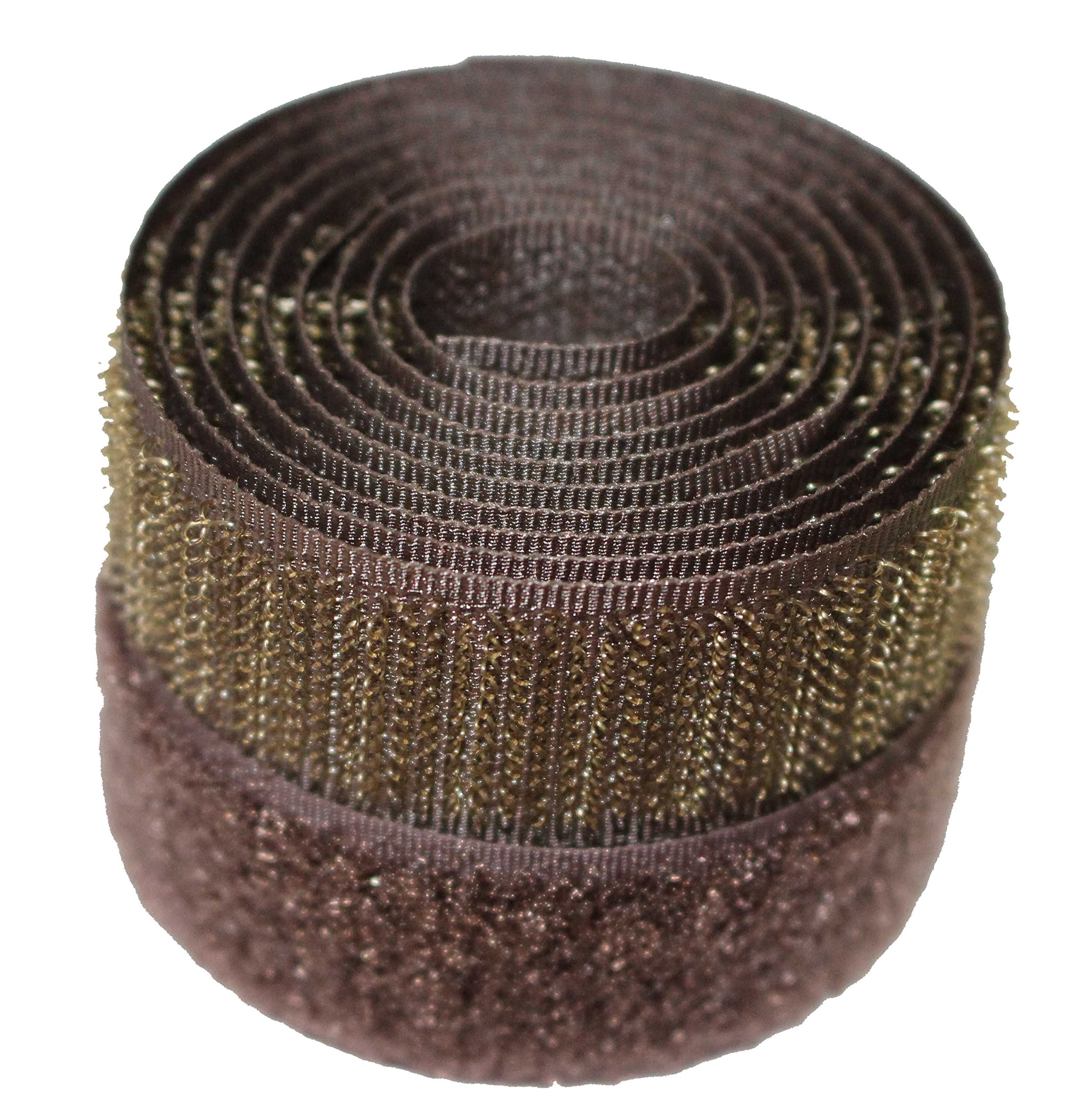 Dark Brown 20mm Sew-on Hook & Loop Tape Alfatex® Brand supplied by the Velcro Companies - Various Lengths (Length: 2m)