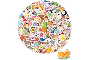 Gojmzo 600 PCS Stickers for Kids Cute Water Bottle Stickers Vinyl Waterproof Stickers for Laptop Skateboard Phone Computer Hydroflask Cute Kawaii Animal Sticker Pack for Kids Teens Girls