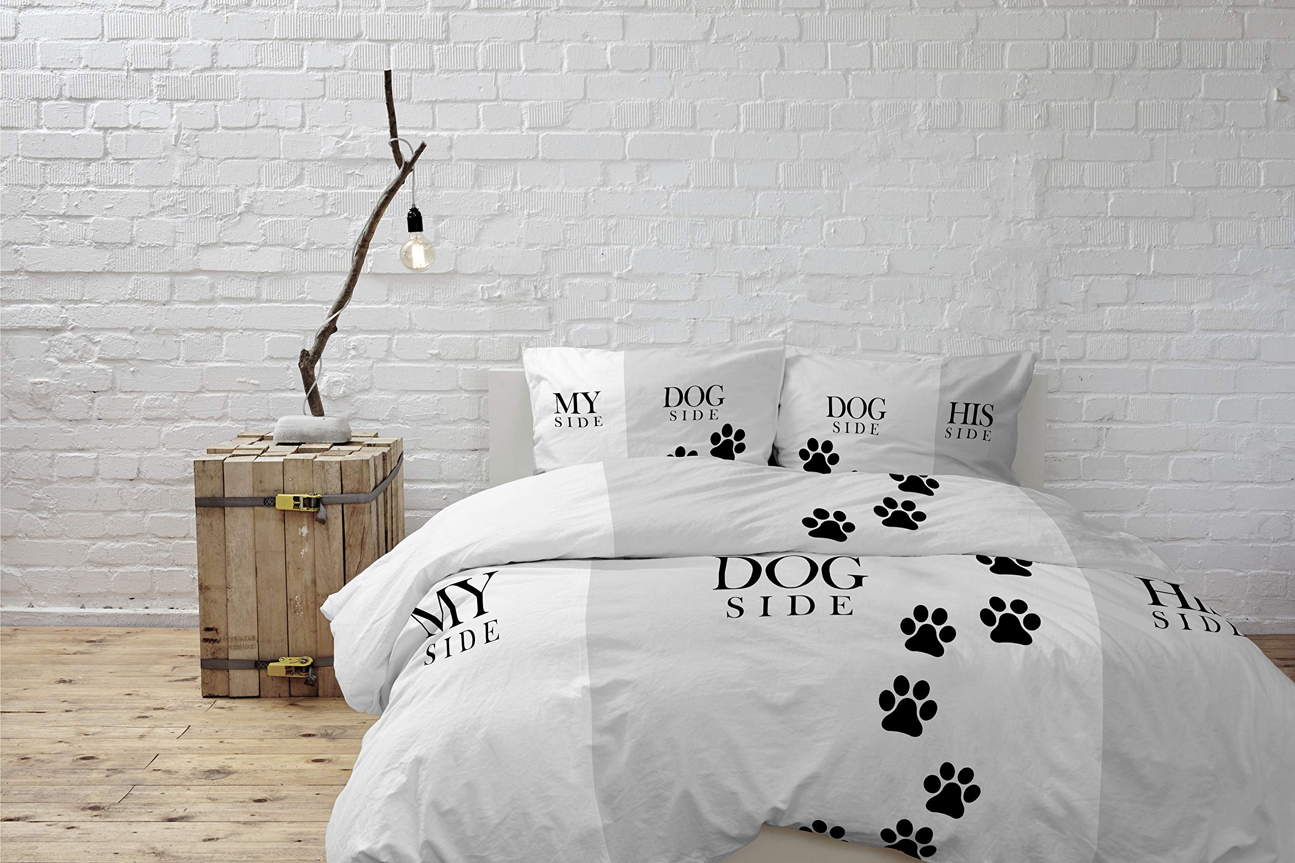 Italian Bed Linen Duvet Cover Set with Digital Print, Cotton, Shine 06, 2 Places