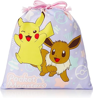 Amazon ポケットモンスター 巾着 ポケットモンスター 巾着m キッズ Hpk3 0 パープル 018 Pocket Monsters ポケットモンスター バッグインバッグ