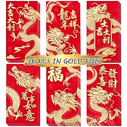 Red Envelopes Chinese New Year of The Dragon