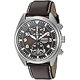 Seiko Men's SNN241 Stainless Steel Watch with Brown Leather Band