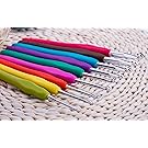 Crochet Hooks By Festival Hands - 9pcs Crochet Hook Set,Ergonomic Grip,Mom Gifts,Best Friend Gifts,Easy Grip Crochet Needles,Crochet hooks Ergonomic,Anniversary Gifts for Her
