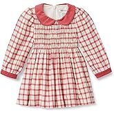 Amazon Essentials x Sofia Grainge Toddler and Baby Girls' Long Sleeve Flannel Dress