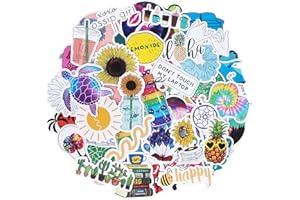 ROBERLY 100 Pack Stickers for Water Bottles, Laptop Stickers Aesthetic Waterproof Trendy Vinyl Stickers for Skateboard Guitar Travel Case Phone Cute Computer Stickers for Kids Girls Teens