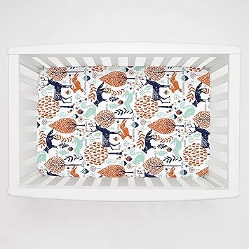 woodland mini crib bedding