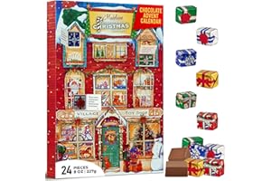 THE MADELAINE CHOCOLATE COMPANY Madelaine Chocolate Advent Calendar With 24 Premium Milk Chocolates - 8 oz (227 grams)