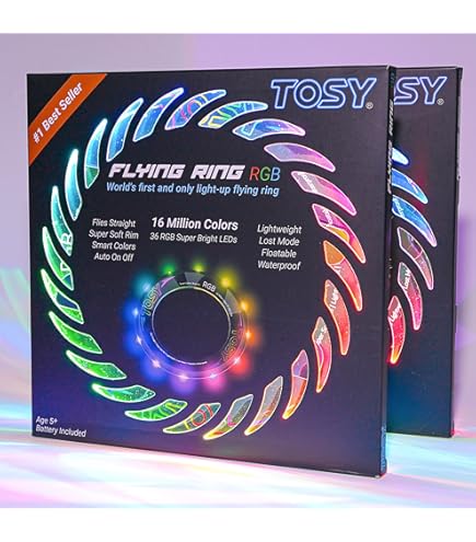 Amazon.com : TOSY Flying Ring - 12 LEDs, Super Bright, Lost