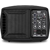 LyxPro SPA-5.5 Small PA Speaker Monitor Class-D Amplifier 3 Channel Mixer 3 Band EQ, Powerful Compact Active Speaker System amp with Mixer 48V Phantom Power