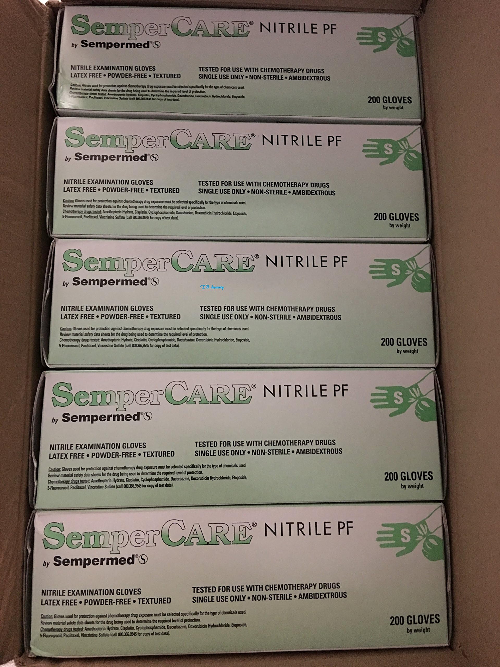 SemperCareNitrile PF Nitrile Powder-Free Examination Gloves X-Small