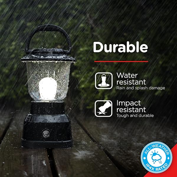 ENBRIGHTEN LED LARGE CAMPING LANTERN, BATTERY POWERED, USB CHARGING, 800 LUMENS, 200 HOUR RUNTIME, CARABINER HANDLE, HIKING GEAR, EMERGENCY LIGHT, BLACKOUT, STORM, HURRICANE