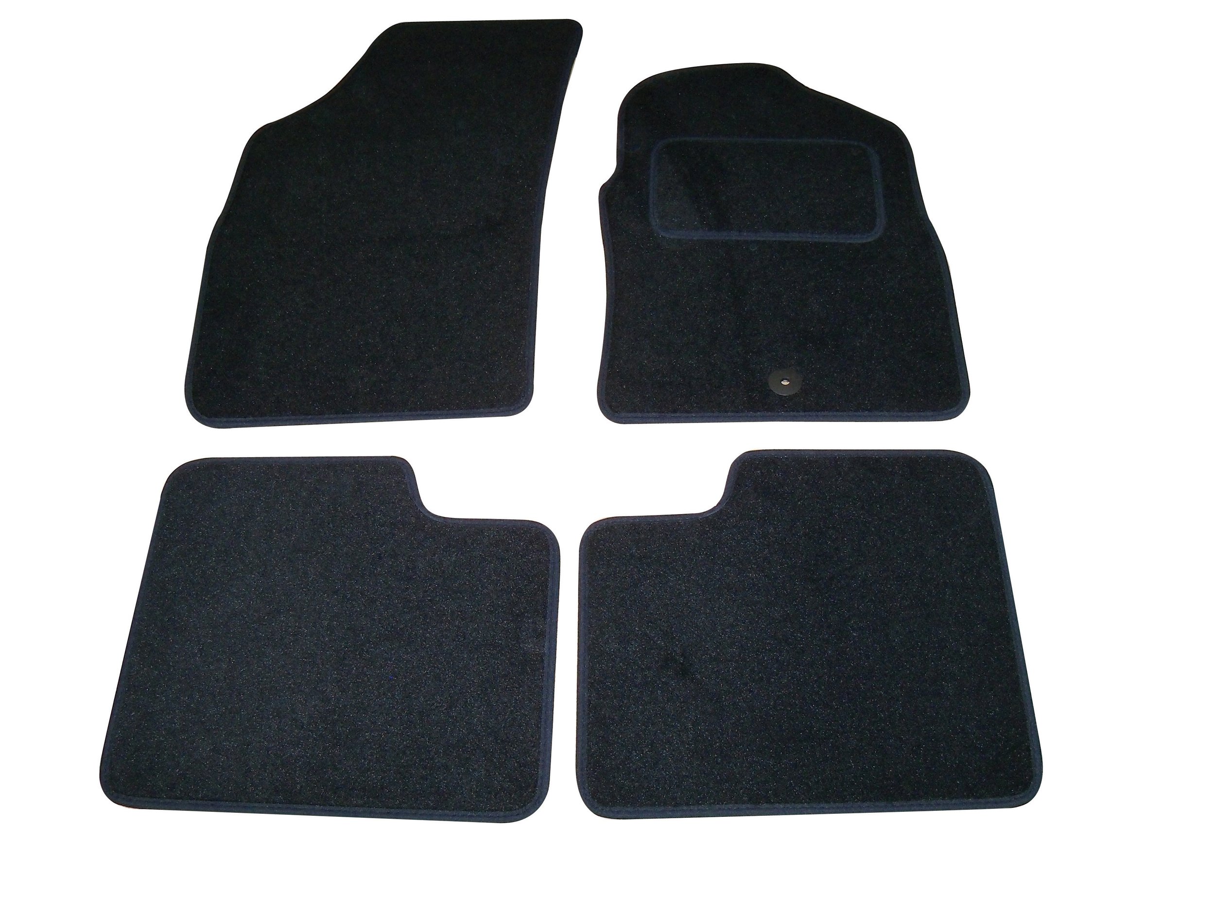 Sakura Car Mats for Fiat 500 Fits 2008 to 2011 Models - Black