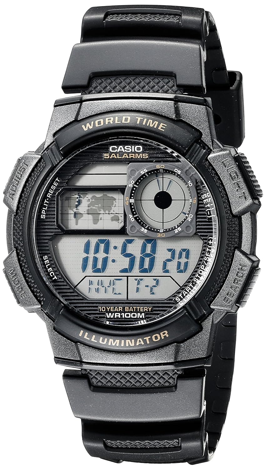 Casio Collection Reloj Digital para Hombre con Correa de Resina – AE