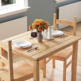 Vida Designs Corona Dining Set 2 Seater Pine Wood Table and Chairs 75 cm view 2