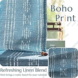 jinchan Boho Curtains Linen Curtains for Living