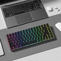 dagaladoo Black keycap Set,Shine Through keycaps 60