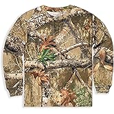 Bell Rangers Realtree Camouflage Youth Long Sleeve Tee for Outdoor Playing Fishing Hunting T-shirt (US, Alpha, Large, Regular, Realtree Edge)