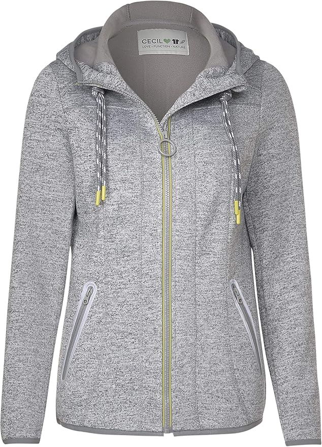 Cecil Women's 211111 Sweat Jacket, Grey (Grau), Medium Amazon.co.uk