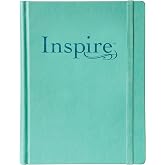 Inspire Bible NLT (Hardcover LeatherLike, Aquamarine): The Bible for Coloring & Creative Journaling