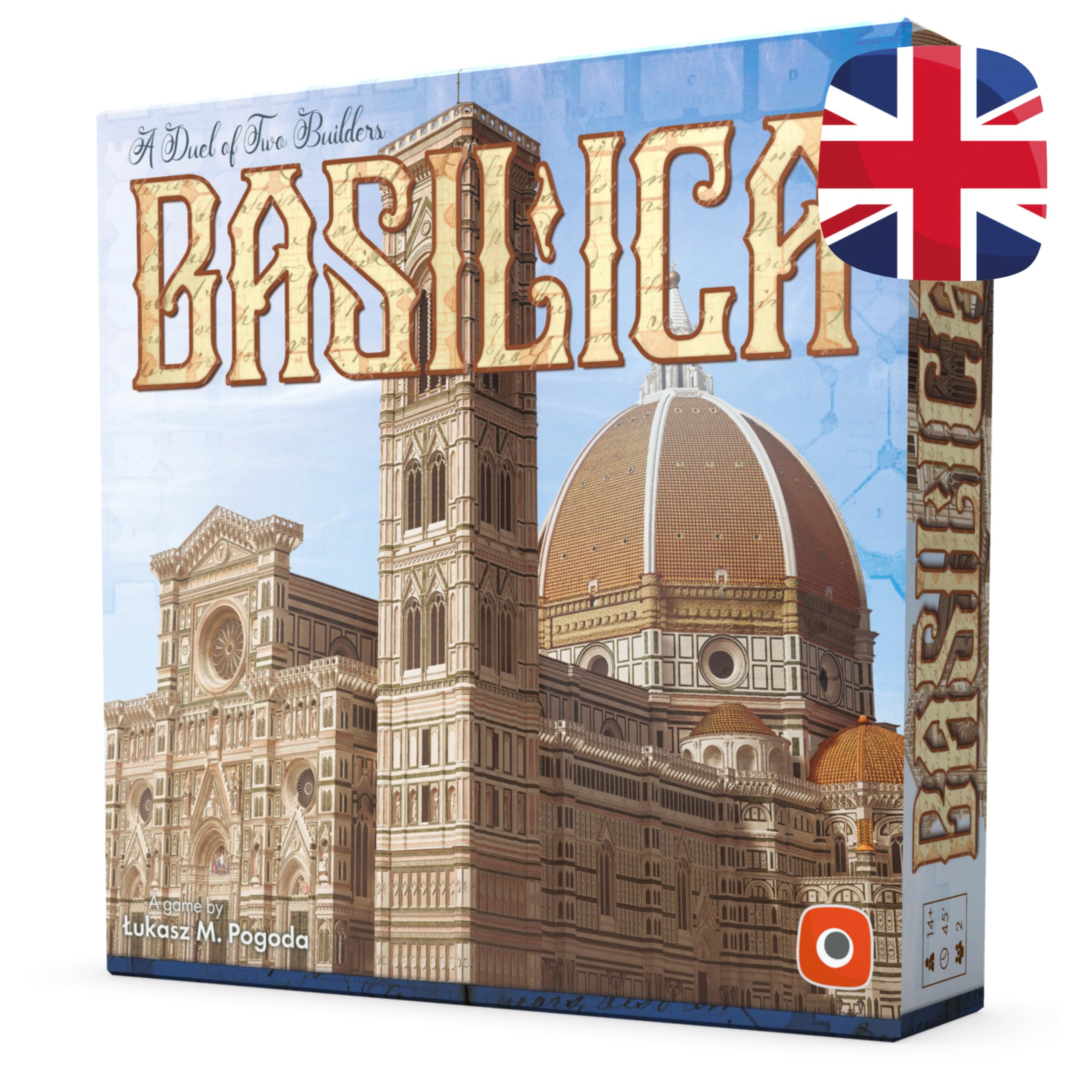 PORTAL GAMES | Basilica | Strategic Tile-Laying Board Game, Area Control & Two-Player Abstract Strategy | 2 Players | 45 Minutes
