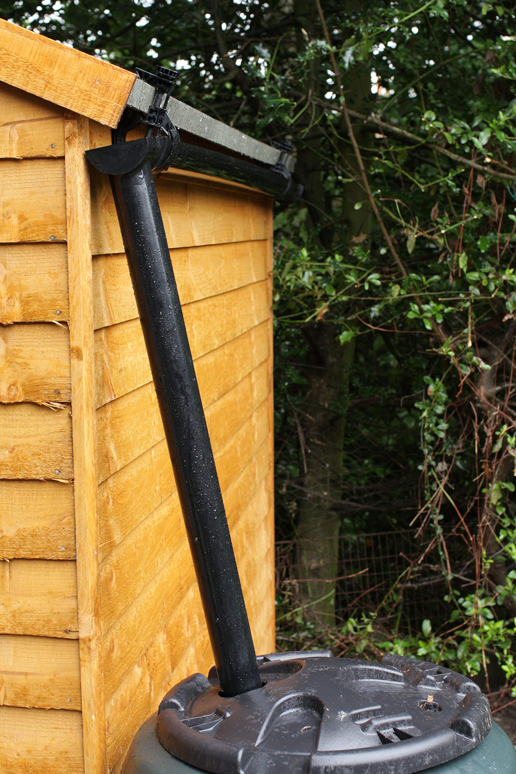 Hall's Rainsaver 8ft Guttering Kit for Garden Buildings, Black — image 1