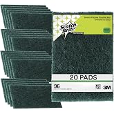 3M Scouring Pad 96-20, 20 Pads, 6&rdquo; x 9&rdquo; | General Purpose Cleaning, Food Safe, Non-Rusting