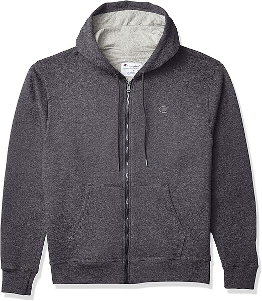 champion full zip long sleeve sweatshirt