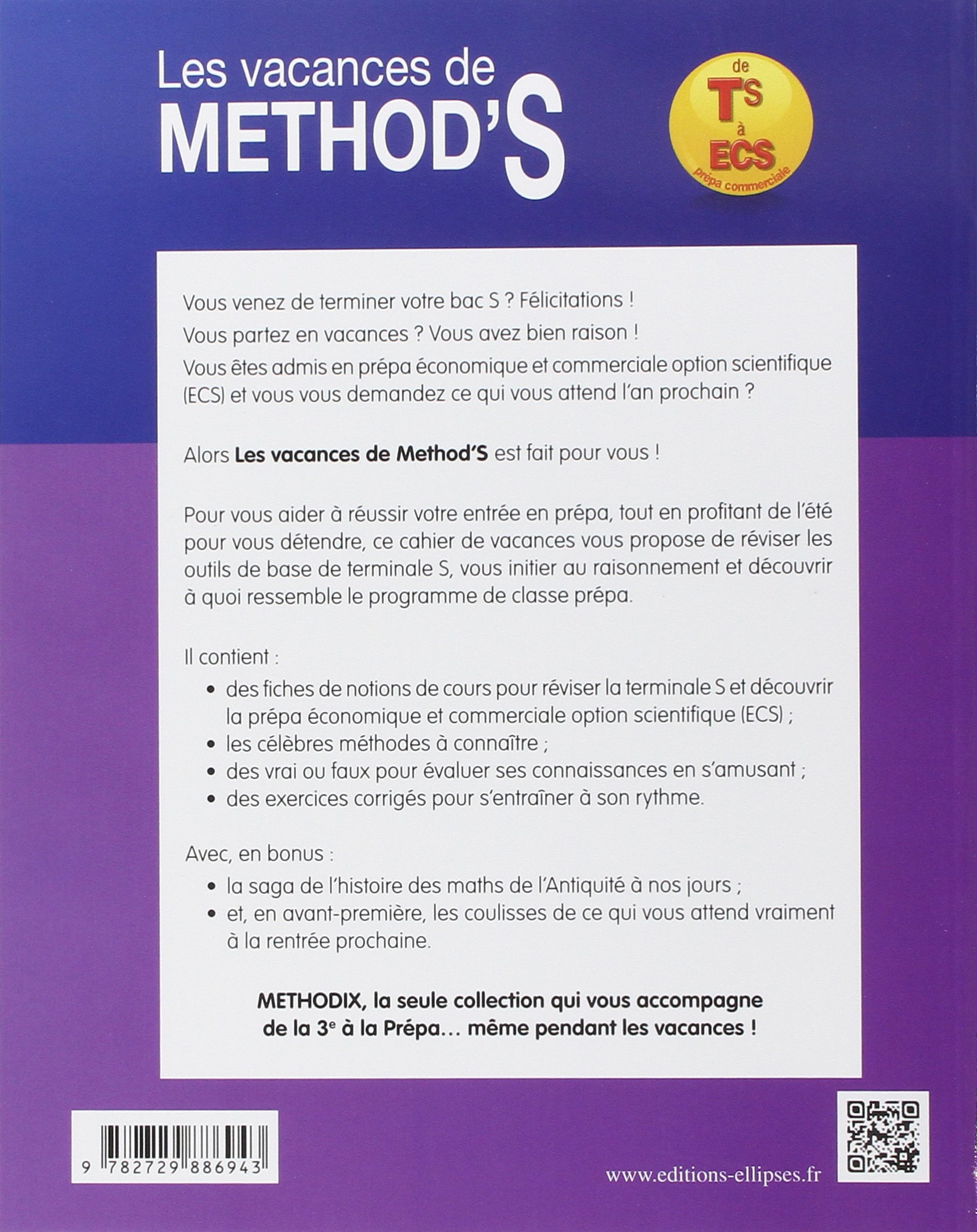 Amazon Fr Les Vacances De Method S Maths De La Terminale S Aux Prepas Commerciales Ecs Cahier De Vacances Petit Thomas Macagno Gilles Livres Amazon Fr Les Vacances De Method S Maths De La Terminale S Aux Prepas Commerciales Ecs Cahier De Vacances Petit Thomas Macagno Gilles Livres