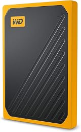 WD 500GB My Passport Go Portable SSD Amber Trim Drop Resistant Fast 400MB/s view 1