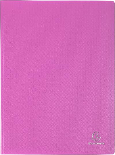 Exacompta 88327E Semi-Rigid PP Display Book A4 30 Pockets Pink 60 Views