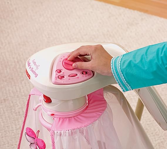 fisher price butterfly cradle swing