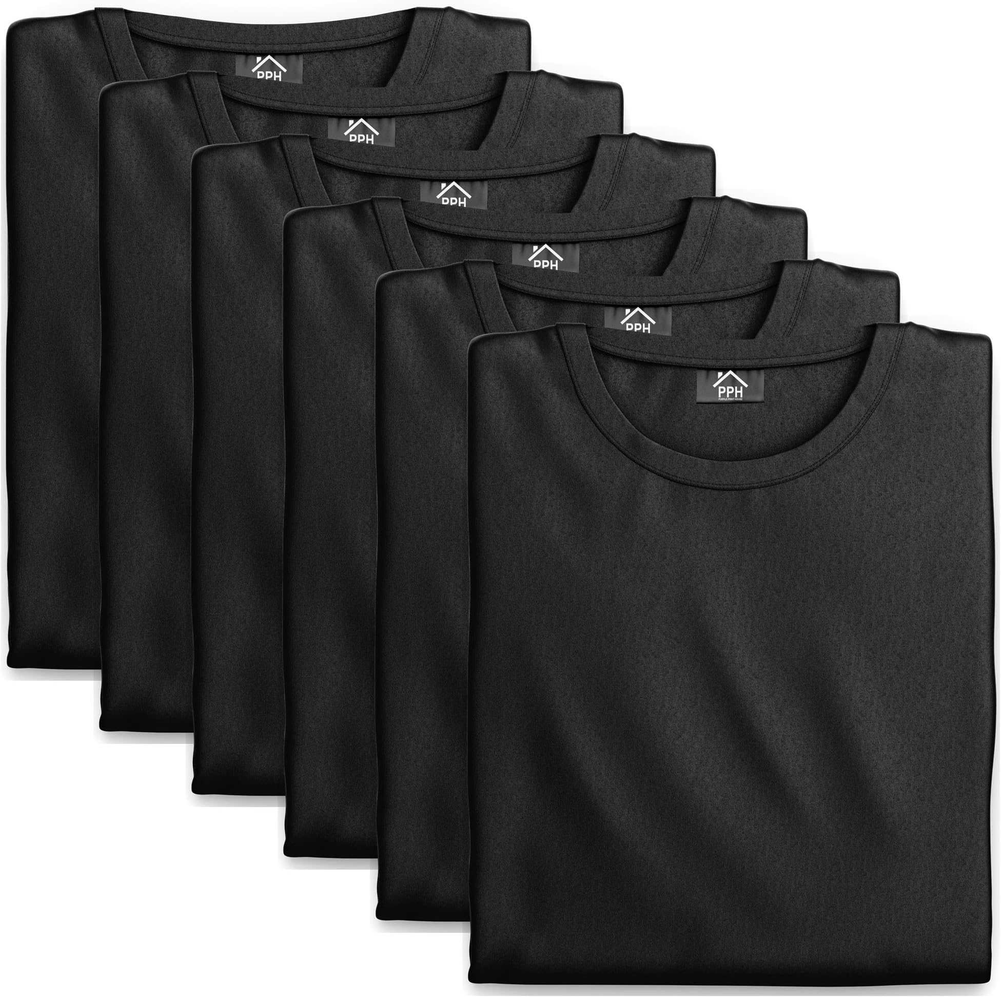 5 Pack Mens Classic Crew Neck T Shirt Men, Plain Cotton Men Tshirt Pack of 5, Casual Clothes for Men