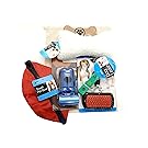 SanAndCo Dog and Puppy Travel Essentials Gift Box with Reusable Drawstring Carry Storage Pouch