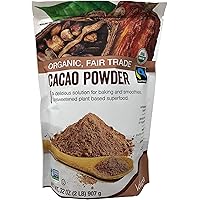 Volupta Organic & Fair Trade Unsweetened Super Food Cacao Powder 32 OZ