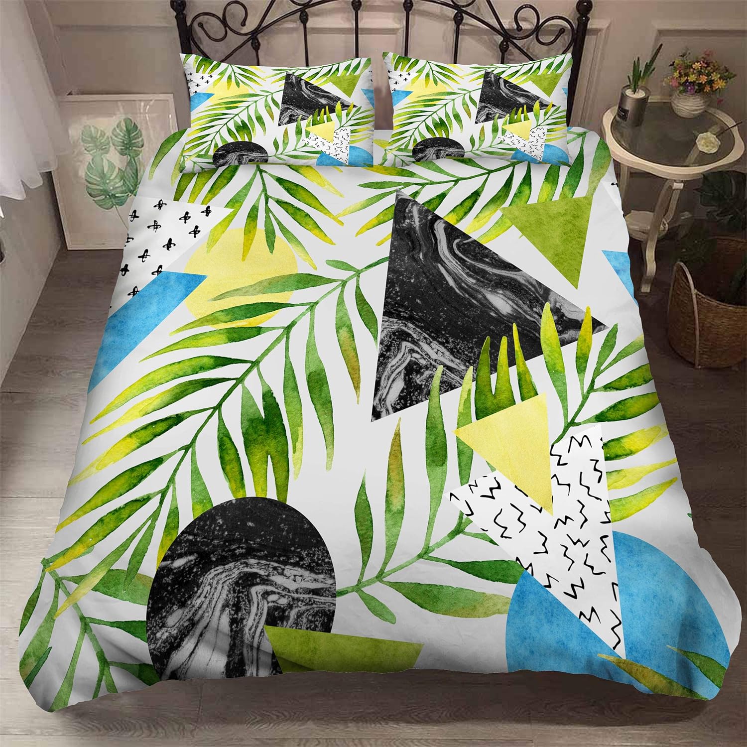 Amazon Com Realin Cactus Duvet Cover Set Green Leaf Bedding Flowers Vitality Bed Sets 2 3 4pcs Quilt Covers Sheets Pillow Shams Twin Full Queen King Queen 228x228cm 3pcs C Home Kitchen